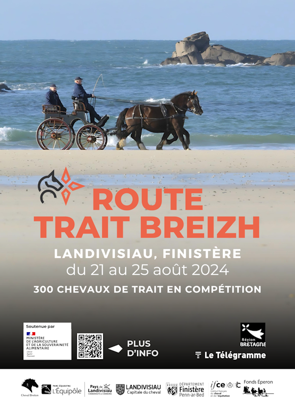 Affiche officielle de la Route trait Breizh 2024